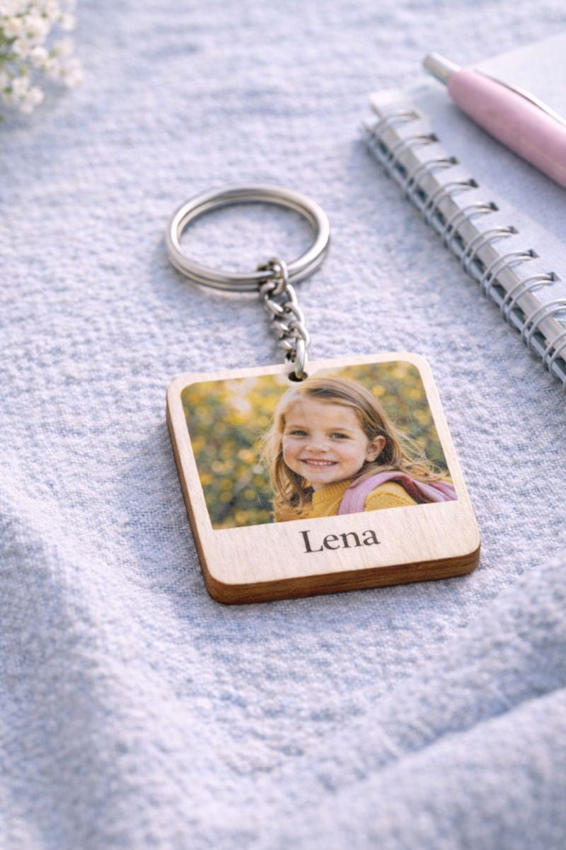 Schlüsselanhänger quadratisch