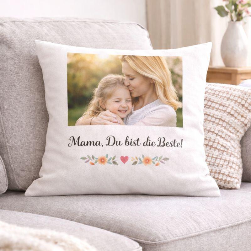 Kopfkissenbezug ohne Kissen