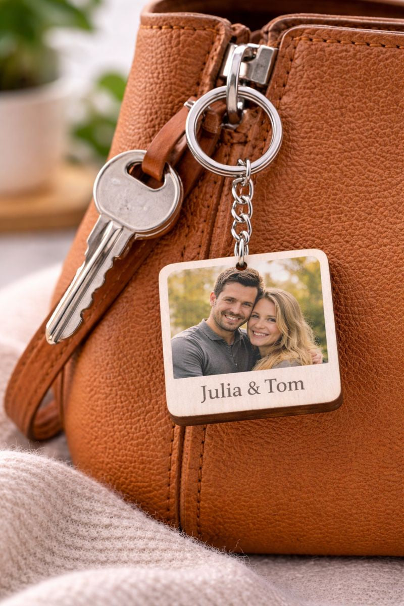 Schlüsselanhänger quadratisch